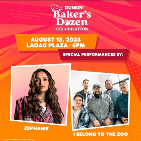 Dunkin’ PH marks Baker’s Dozen with free concert at Laoag Park.